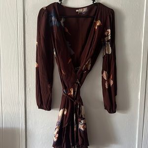 Ecote (urban outfitters) mini wrap dress
